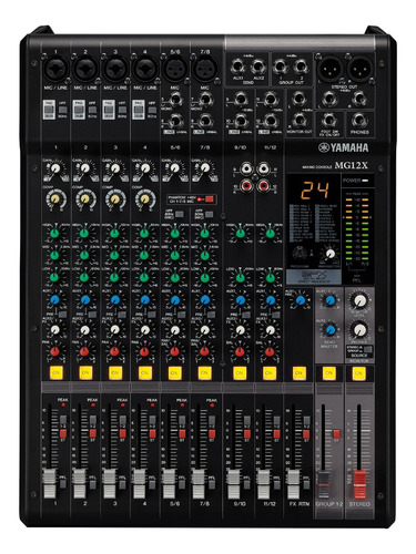 Consola Yamaha Mg12x Mixer De 12 Canales Y Efectos