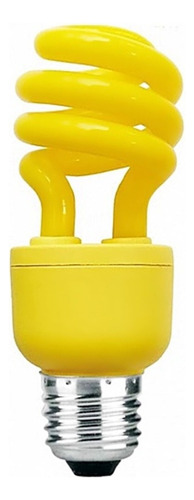 Lâmpada Compacta Espiral 15w 220v E27 Amarela Anti Inseto Cor Amarelo Anti Inseto