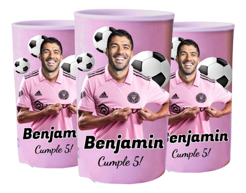 X10 Alcancías Personalizadas Fútbol Messi Suárez Inter Miami