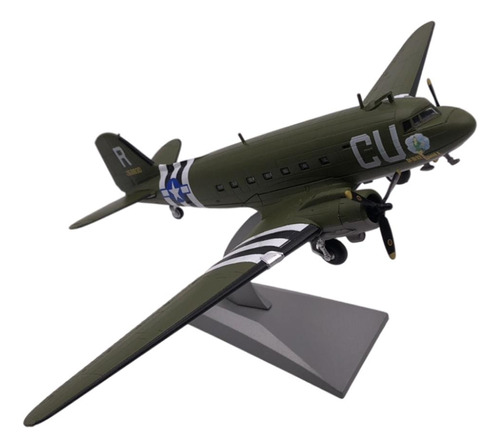 1/100 C47 Modelo De Transporte De Avión Con Soporte De