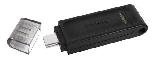 Memoria Usb Kingston Tipo C 128gb  Negro Dt70/128gb