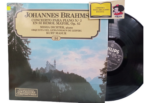 Lp - Acetato - Johannes Brahms - Concierto Para Piano Num 2
