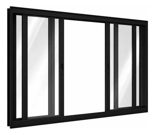 Janela 04 Folhas C/ Abertura Central 1.70 X 1.00 - Grade