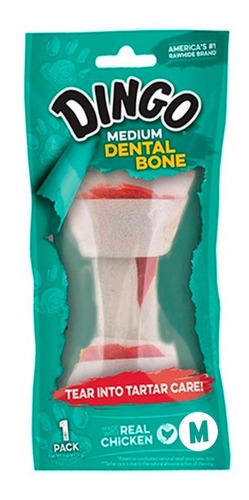 Golosina Masticable Hueso Perros Dingo Dental Medium Bone