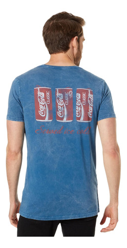 Lucky Brand Polera Fría De Coca-cola Para Hombre, Azul Osc