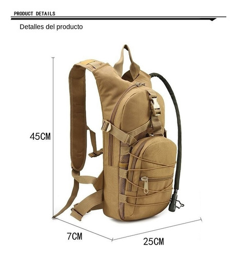 Mochila De Hidratación Ciclismo 3l Bolsa De Agua Táctica