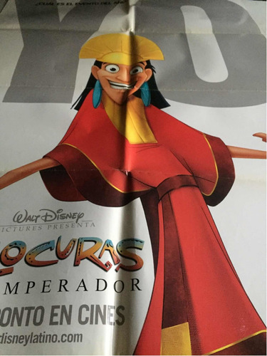 Poster Las Locuras Del Emperador Pre Estreno Disney