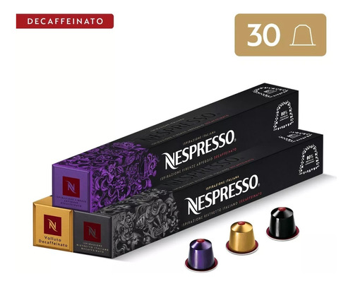 30 Capsulas Nespresso Arpeggio Ristretto Volluto Descafeinad