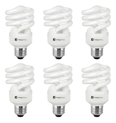 Bombilla De Luz Fluorescente Compacta T2 Espiral Cfl, L...