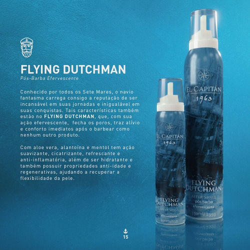 Imagem 4 de 6 de Pós Barba Efervescente Flying Dutchman 100ml El Capitán