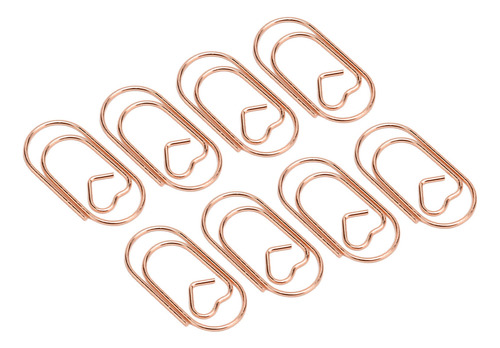 Lindos Clips De Papel, 100 Unidades, Portátiles, Con Forma D