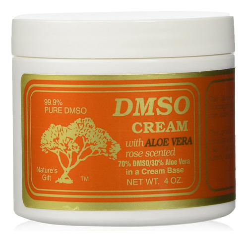 Crema Dmso Con Aloe Vera Rosa Perfumada 4 Oz