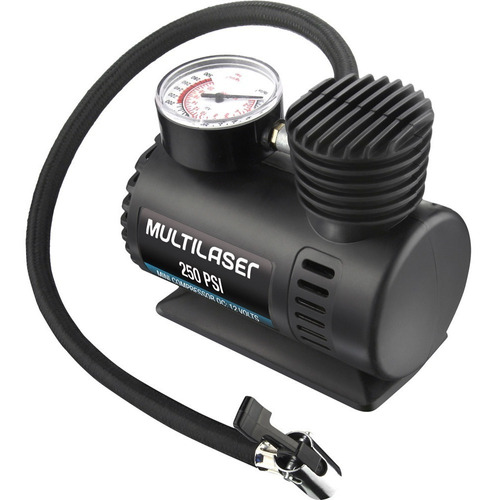 Mini Compressor De Ar Automotivo 12v Multilaser 250 Psi 12v