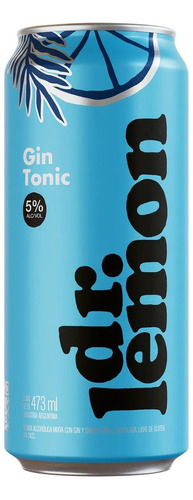 Aperitivo En Lata Dr Lemon Gin & Tonic Lata 473cc