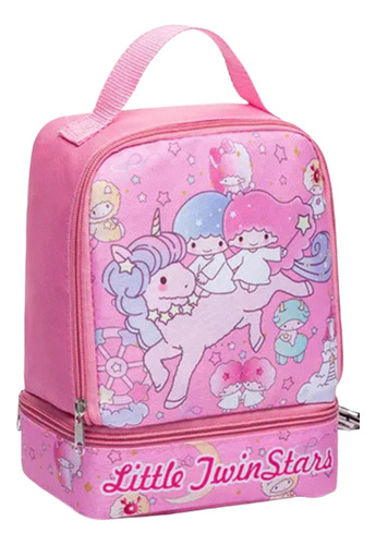 Bolsa Lonchera Escolar Kitty Melody Doble Compartimento 