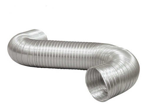 Tubo Flexible Semirigido Ventilación Aluminio 100mm X 5mts 