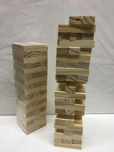 Juego De Madera Jenga X 54 Piezas