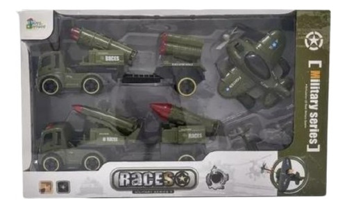 Set Militar 5 Vehiculos Metal Militar - Mundotoys