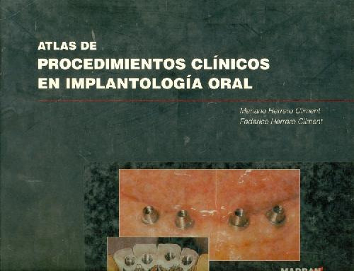Libro Atlas De Procedimientos Clinicos De Implantologia Oral