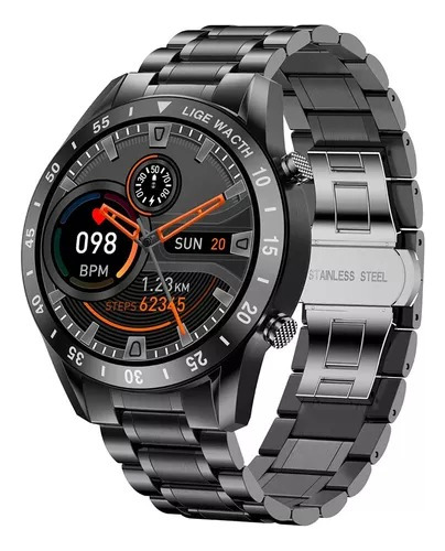 Reloj Inteligente Smartwatch Hombre Metalico Android Ios