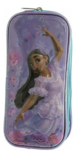 Ruz-lapicera Escolar Suave Doble 3d Hardshell Infantil Niña Color Morado Lila