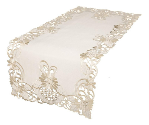 Xia Home Fashions Xd17104 Delicado Camino De Mesa Bordado Co