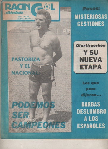 Revista Partidaria * Racin Gol * Nº 26 - Año 1981
