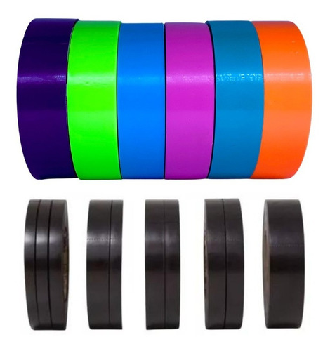 Kit 20 Fitas Cores Especiais Decorlux Inteiras/cortadas 20m