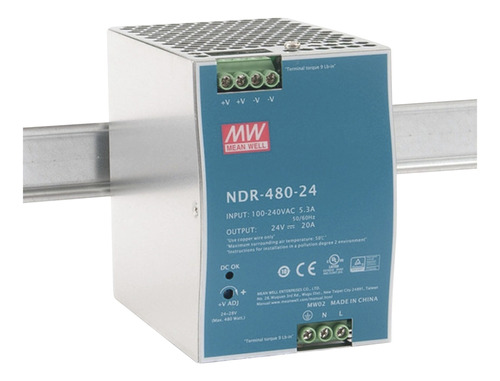 Fuente De Poder Industrial De 480w, Salida 24 Vcc