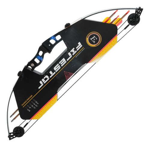 Arco Compuesto Ek Archery Firestar 88cms 25lbs Negro/azul J.