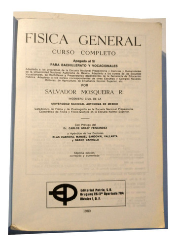 Física General - Salvador Mosqueira R