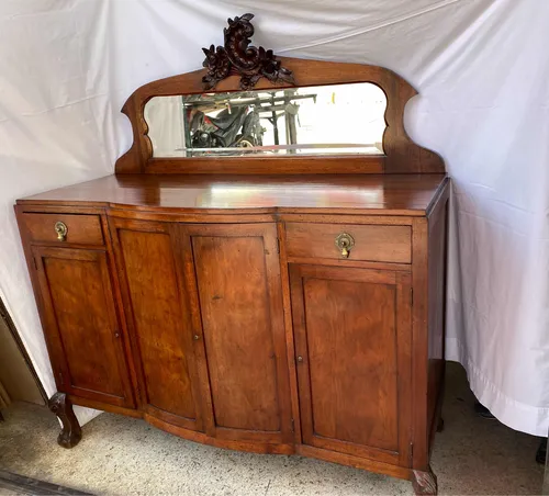 Mueble Bifet Madera Cedro Con Espejo Y Copete (Usado)