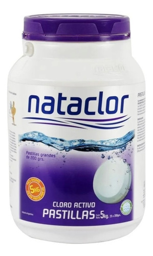 Pastillas De Cloro Activo 200gr Por 5kg Nataclor