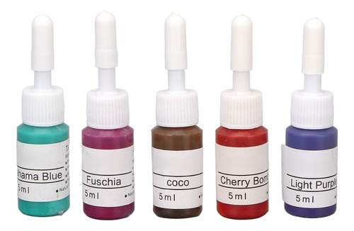 Pigmentos Para Tatuajes Brillantes Lavables 10 Colores