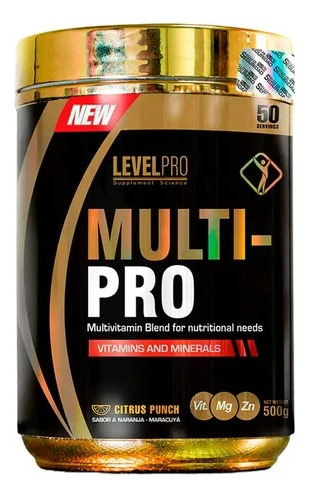 Level Pro Multivitaminico Multi Pro 500gr !envio Gratis!