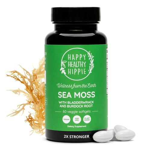 Happy Healthy Hippie Capsulas De Gel De Musgo Marino + Raiz 