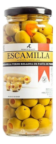 Aceituna Rellena De Pimiento Rojo, Escamilla, 350 Gr