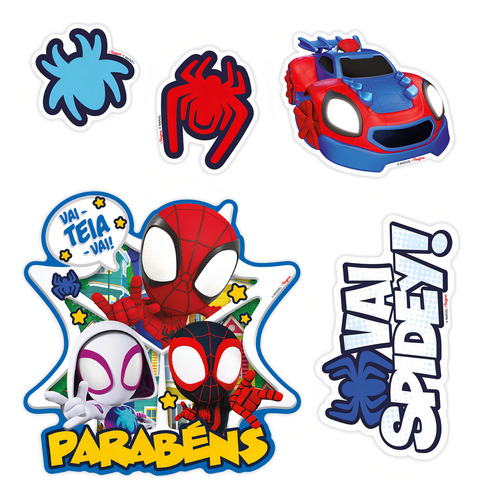 Topo - Decoración para tartas - Spidey y sus amigos