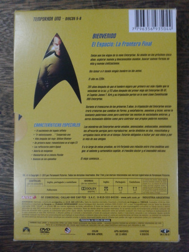 Imagen 2 de 7 de Star Trek Original * Temp 1 / Discos 5 Al 8 * 4 Dvd Original