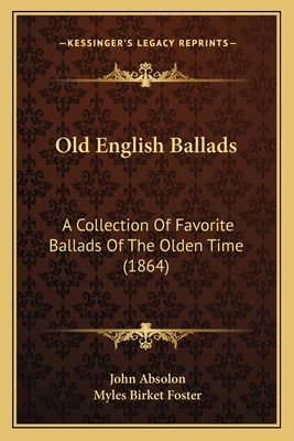 Libro Old English Ballads: A Collection Of Favorite Balla...