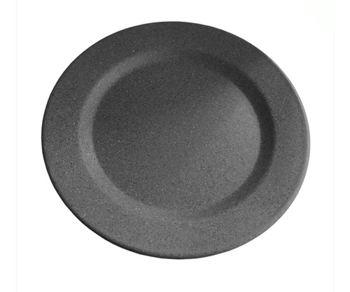 10 Platos Trinche Melamina Granite Gris 9 Pulgadas