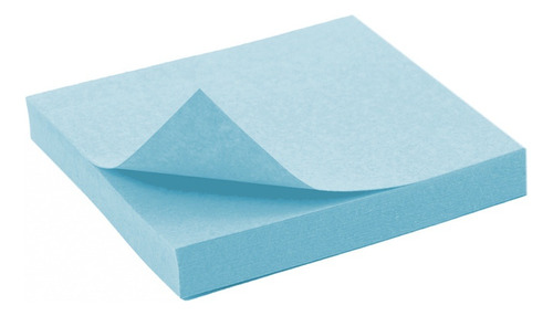 Kit 3 Bloco De Notas Folhas Transparente Adesivo Post It Cor Azul Transparente