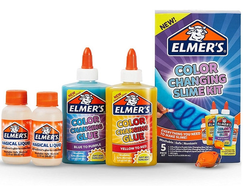 Slime Elmers Color Changing Slime Kit De 5 Piezas Original 