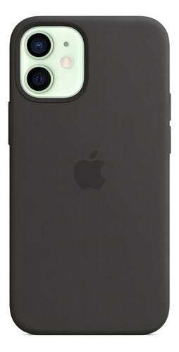 Funda De Silicona Apple Con Magsafe Para iPhone 12 Mini Nombre Del Diseño Negro Color Negro