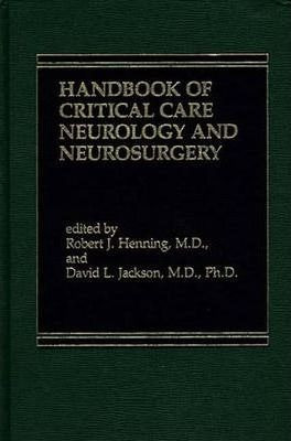 Handbook Of Acute Critical Care Neurology - Robert J. Hen...