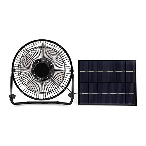 Aunma Ventilador Alimentado Panel Solar Usb 5.2 W Mini Para