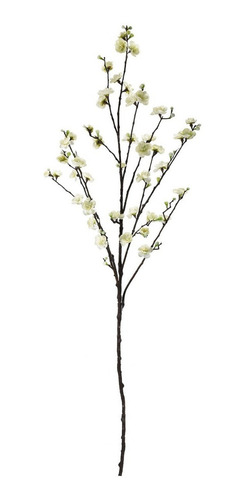 Vara De Flor De Cerezo Artificial 1.10 Mts Pack 12 Piezas Color Crema