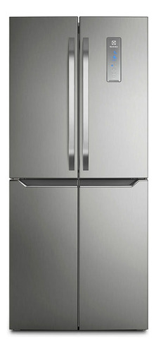 Refrigerador Multidoor Frost Free 401l Electrolux erqu40e3h Color Gris