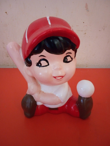 Muñeco De Porcelana Niño Beisbol