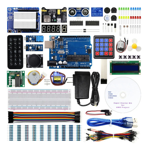 Kit Compatible Arduino Uno R3 Placa Electrónica